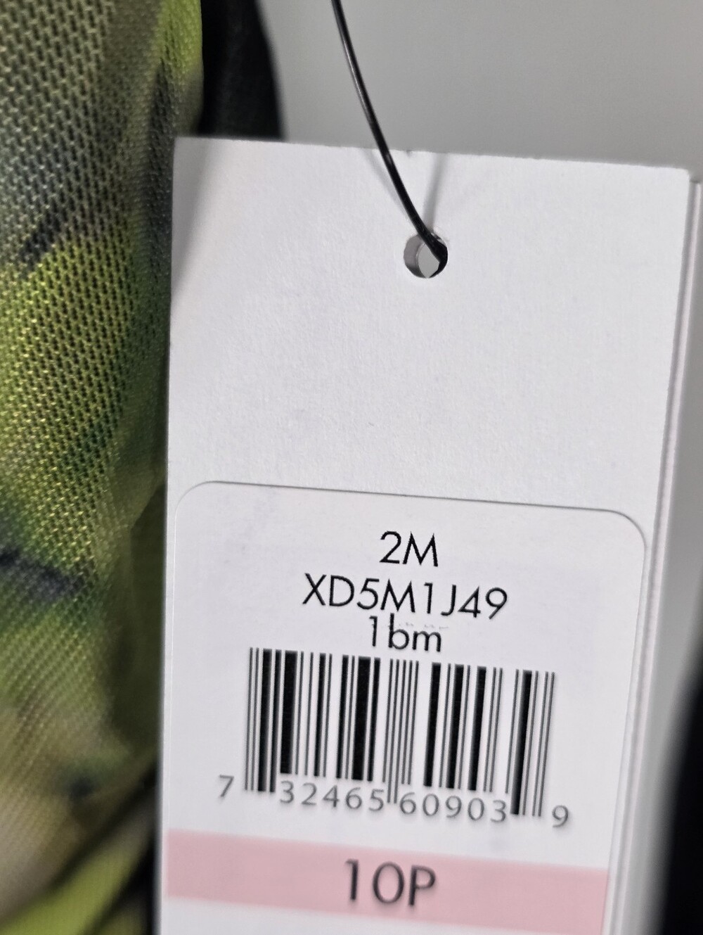 DKNY NWT Size 10P Green Floral Ruched Long Sleeve Mesh Midi Dress $129 - Picture 6 of 10